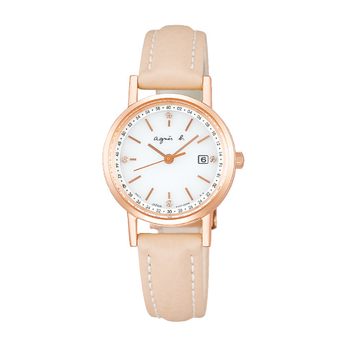 カラーホワイト【新品未使用】agnès b.ソーラー腕時計　FBSD937　ホワイト