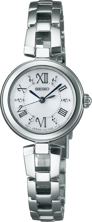 セイコー 腕時計 レディース SWFA151 セイコーセレクション ソーラー（V117） シルバーxシルバー アナログ表示
